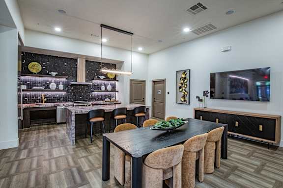 Elegant Resident Clubhouse Kitchen at Apts for Rent 89084