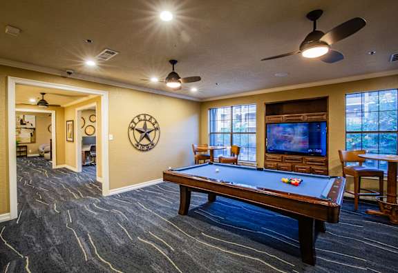 Billiards room for residence at North Dallas rentals