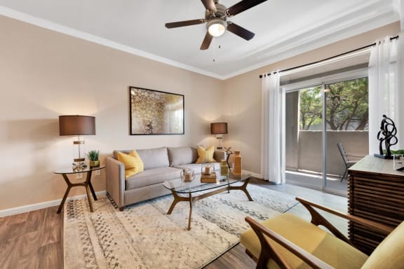 Vinyl Flooring in NM Apartment Living Room