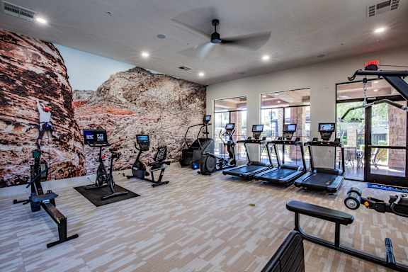 Fully Equipped Fitness Center at Apartments for Rent in Las Vegas, NV
