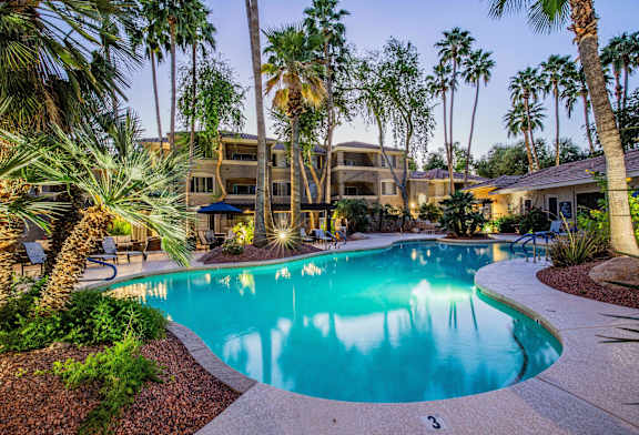 Crystal Clear Swimming Pool at Apartments Near Banner Health Center in Gilbert, AZ