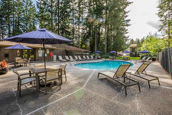 Sparkling Pool at Apartments in Port Orchard