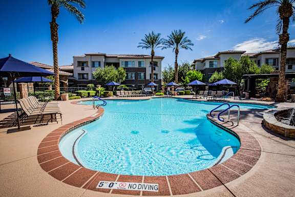Apts in North Las Vegas with Resort-Style Swimming Pool with Cabanas