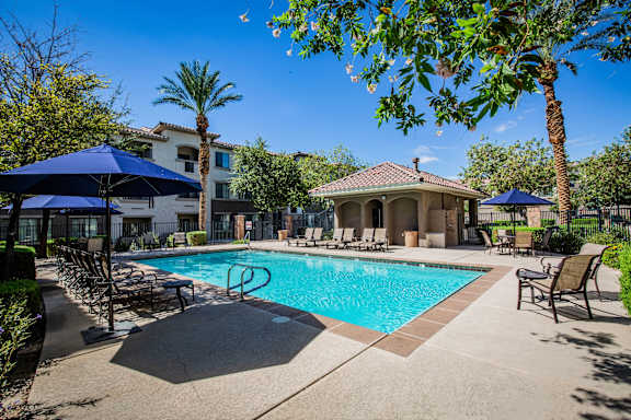 Apts in North Las Vegas with Resort-Style Swimming Pool with Cabanas