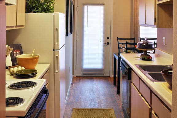 Stainless Steel Appliances in Apartment Kitchen Rancho Carrera