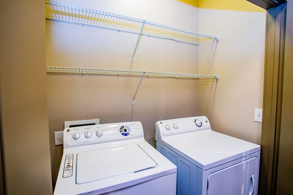 Full Size Washer and Dryer in a Houston Apartment
