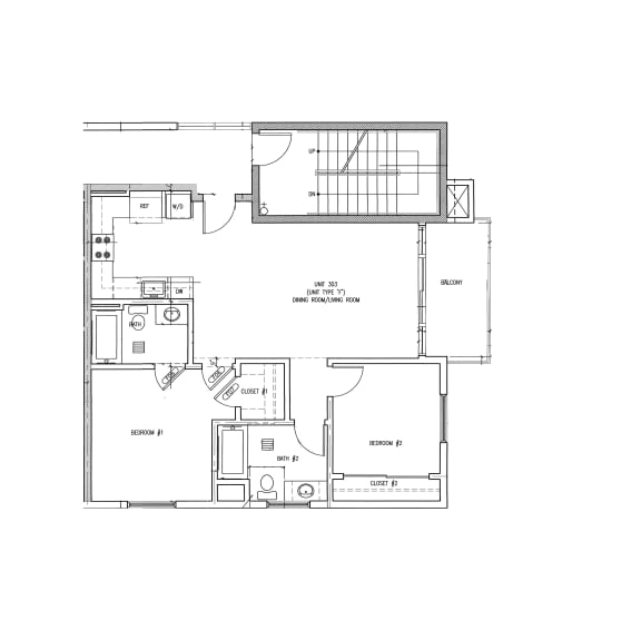the floor plan of the revamped home