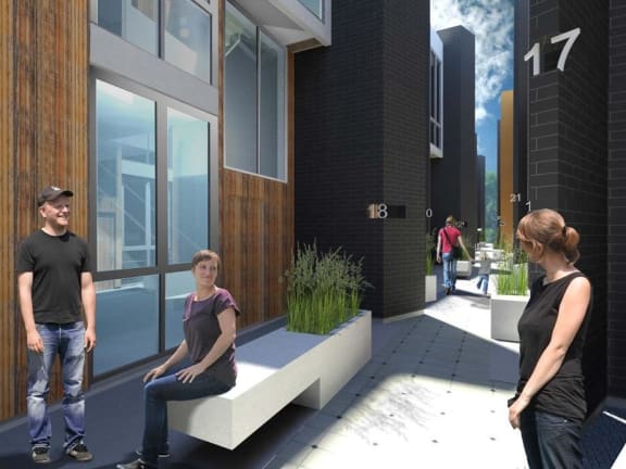Property Entrance at Lido Apartments - 4025 Grandview, Culver City, CA