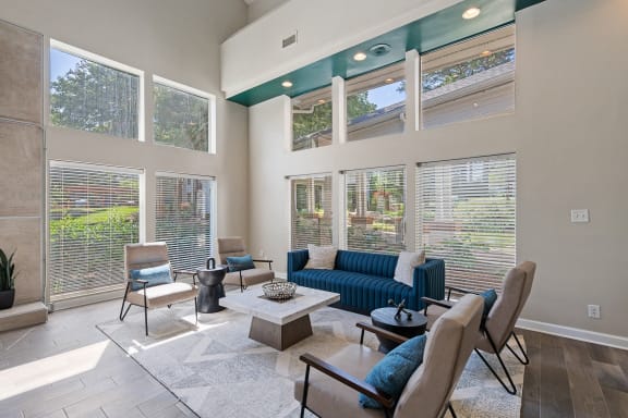 Community Room at The Falls Apartments in Raleigh NC