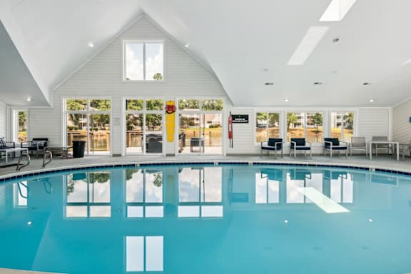 Indoor Swimming Pool at Linkhorn Bay Apartments, Virginia Beach, VA