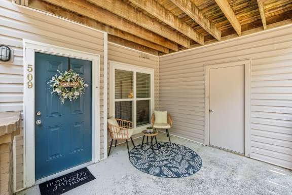 Front Door And Patio at Chapel View, Chapel Hill, NC 27516