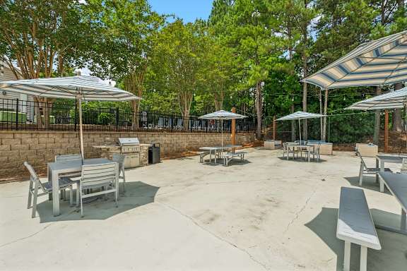 Grill And Patio at Chapel View, Chapel Hill North Carolina