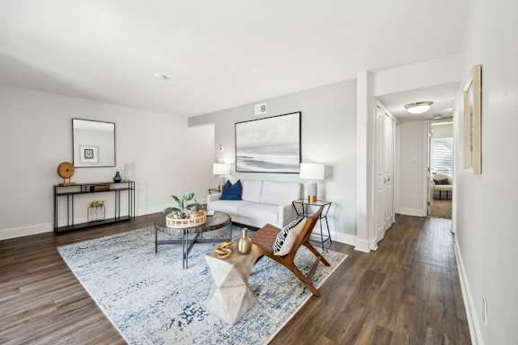 Modern Living Area at Linkhorn Bay Apartments, Virginia Beach, VA, 23451