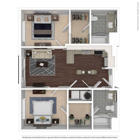 B1.1 Floor Plan at East 51 At Rocketts Landing, Richmond, VA, 23231