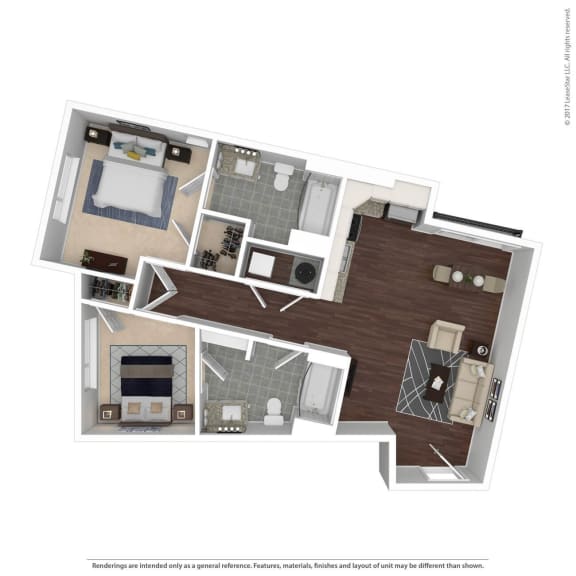 B1.3 Floor Plan at East 51 At Rocketts Landing, Virginia