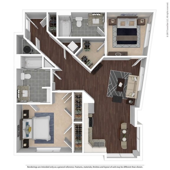 B3.1 Floor Plan at East 51 At Rocketts Landing, Richmond, Virginia