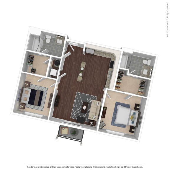 B3 Floor Plan  at East 51 At Rocketts Landing, Richmond