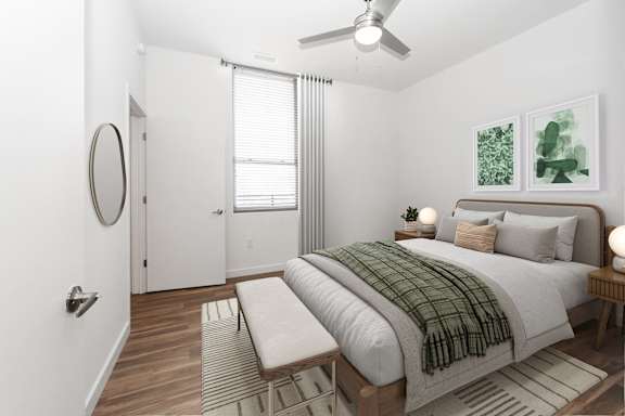 Spacious Bedroom With Comfortable Bed at The Locks Tower, Virginia