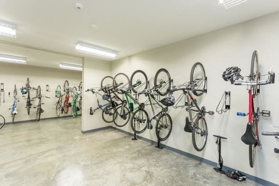 Bike Storage at AMP Apartments, PRG Real Estate, Louisville, KY