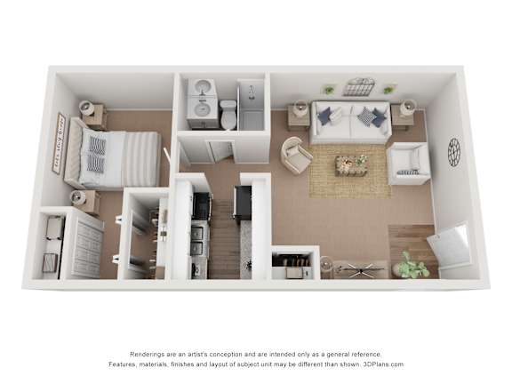 The Ranch Floor Plan at Hyde Park Townhomes, PRG Real Estate Management, Chester, VA, 23831