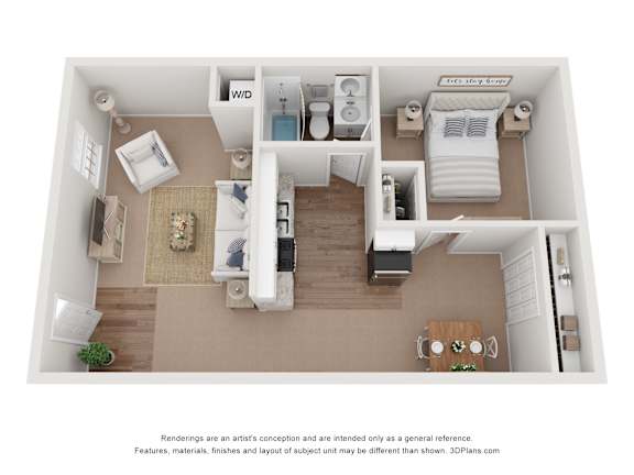 The Ranch Floor Plan at Hyde Park Townhomes, PRG Real Estate Management, Chester, VA, 23831