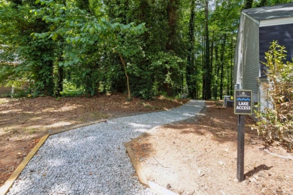 Walking Path at Lake Johnson Mews, Raleigh, 27606