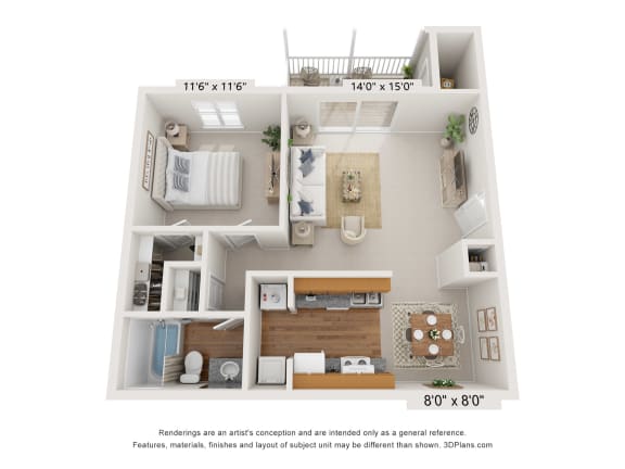 Bedford Floor Plan at Park Ridge Estates, Durham, 27713
