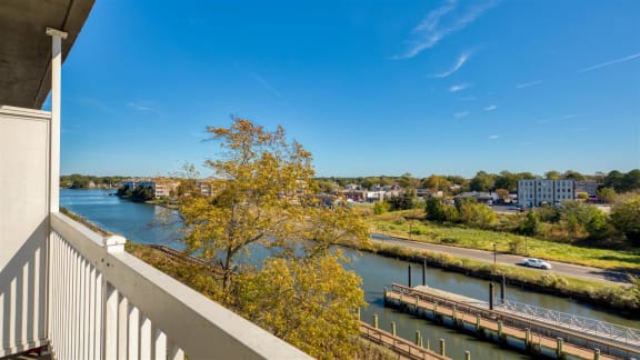 Balcony view of River at The Lafayette, Norfolk