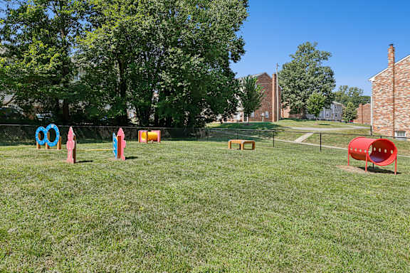 Gated Bark Park with Canine Agility Course at Hyde Park Apartment & Townhomes Chester, VA 23831