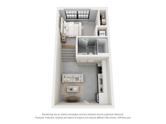 Studio 1 bath A at The Carousel Apartments, Virginia, 23220