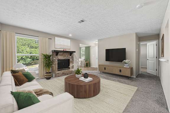 Living and  sunroom at Edgemont