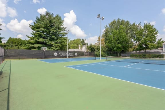 Two Full Tennis Courts at Chinoe Creek Apartments, Lexington