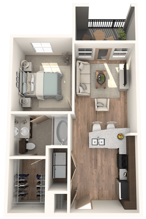 1 Bedroom | 1 Bathroom at District at Medical Center, San Antonio, 78229
