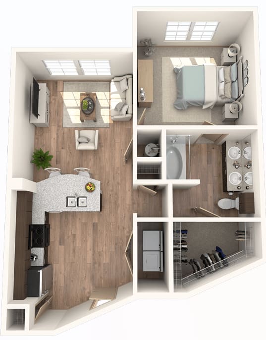1 Bedroom | 1 Bathroom at District at Medical Center, San Antonio, 78229