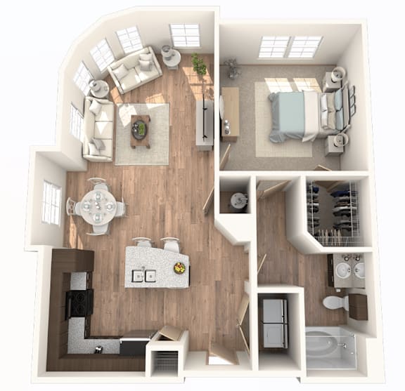 1 Bedroom | 1 Bathroom at District at Medical Center, San Antonio, 78229