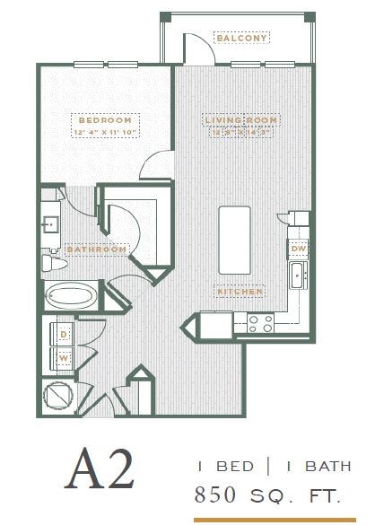 a floor plan of a bedroom apartment