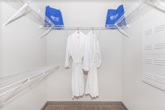 Walk-in Closet at One White Oak Apartments