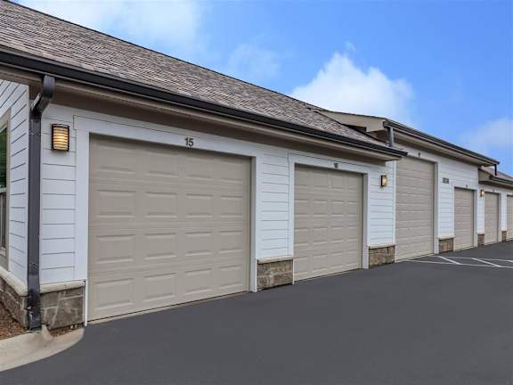Garage parking at  Berewick Pointe Apartments in Charlotte, NC