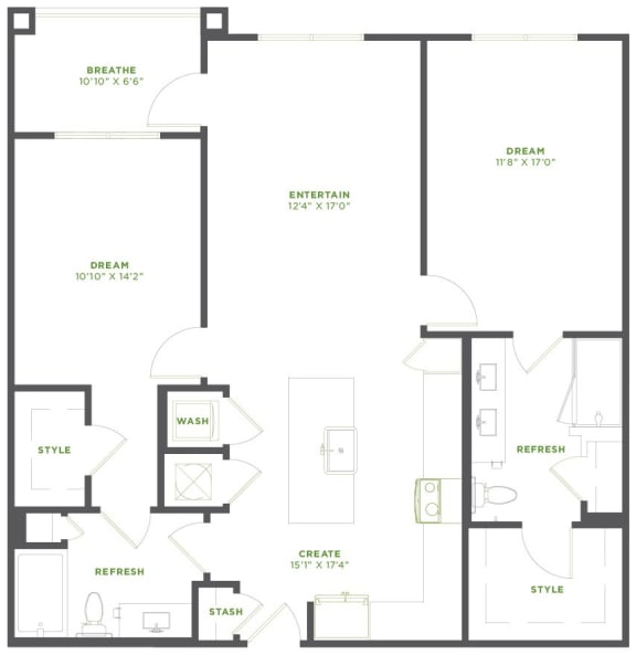 B1 1136 sq ft