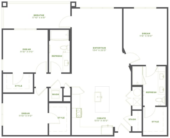 C1 1400 sq ft
