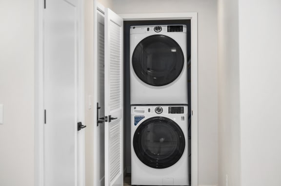 Stacked Washer Dryer at Sierra Gateway Apartments, Rocklin