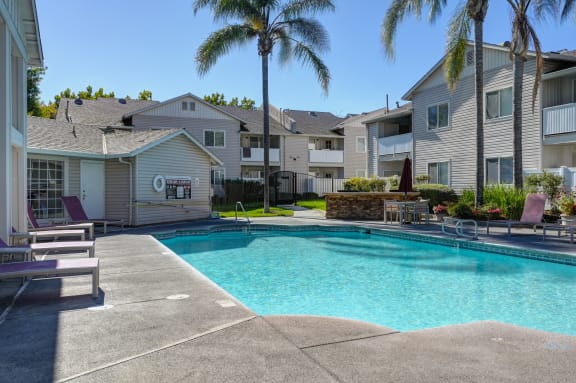 our apartments have a large swimming pool in front of our buildings at The Legacy Apartments, Antelope 95843