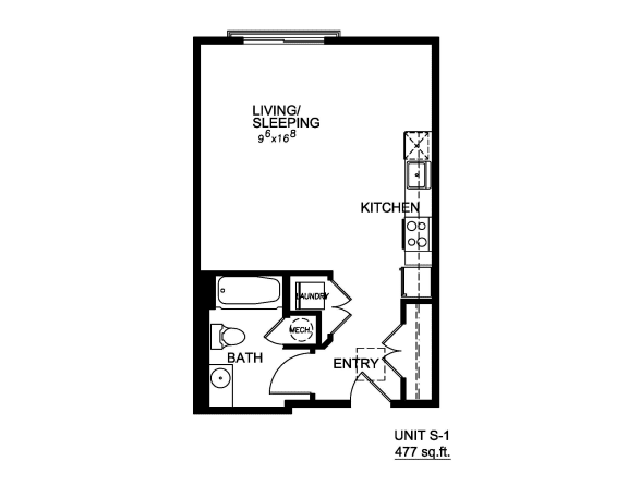 bedroom floor plan | luxury apartments in brooklyn | the mille brookhaven apartment