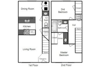 a floor plan of a house