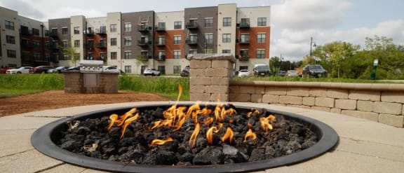 Fire Pit at Panton Mill Station Apartments,J Street Property Services, LLC , South Elgin