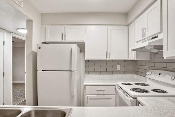 Refrigerator at Horizon East Apartments in Aurora, CO