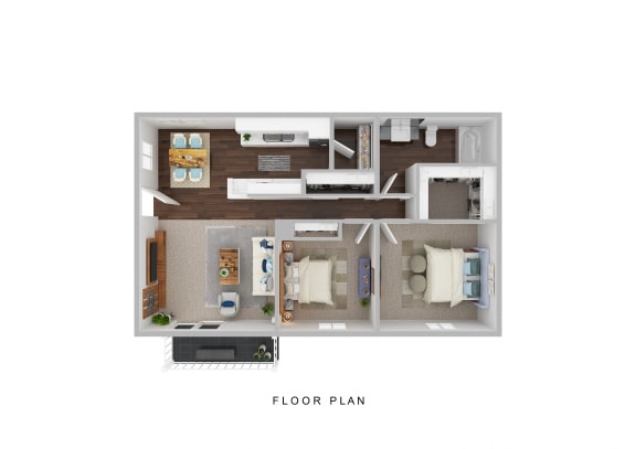 2-bed-2-bath-850-sq-ft Floor Plan at Sage Creek Apartment Homes, Simi Valley