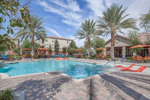 Resort style Pool and Spa  at Sonata Apartment Homes, Nevada, 89030