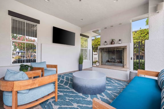 Resort Style Pool and Sun Deck at Ascent at the Galleria in Roseville, California
