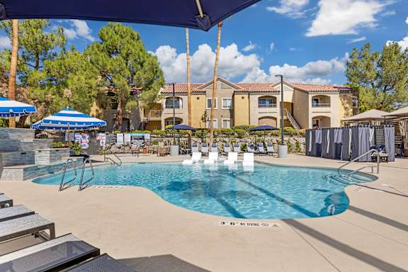 With lush landscaping and a vibrant atmosphere, our pool deck is the perfect place to unwind and create lasting memories!
